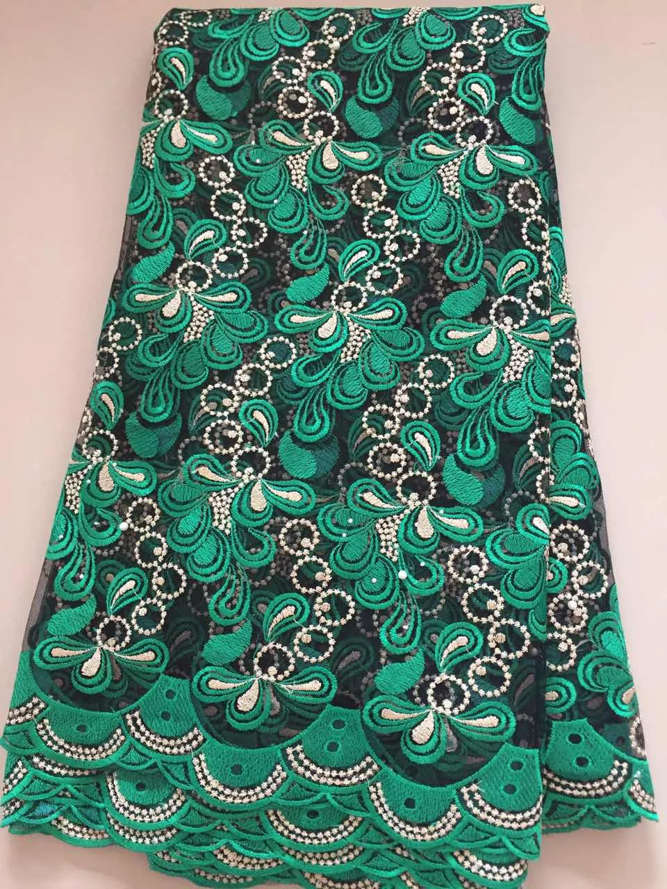 2019 Embroidered African Orange lace Fabric High Quality Guipure Lace For Wedding Dress CLL3202 French Net | Дом и сад