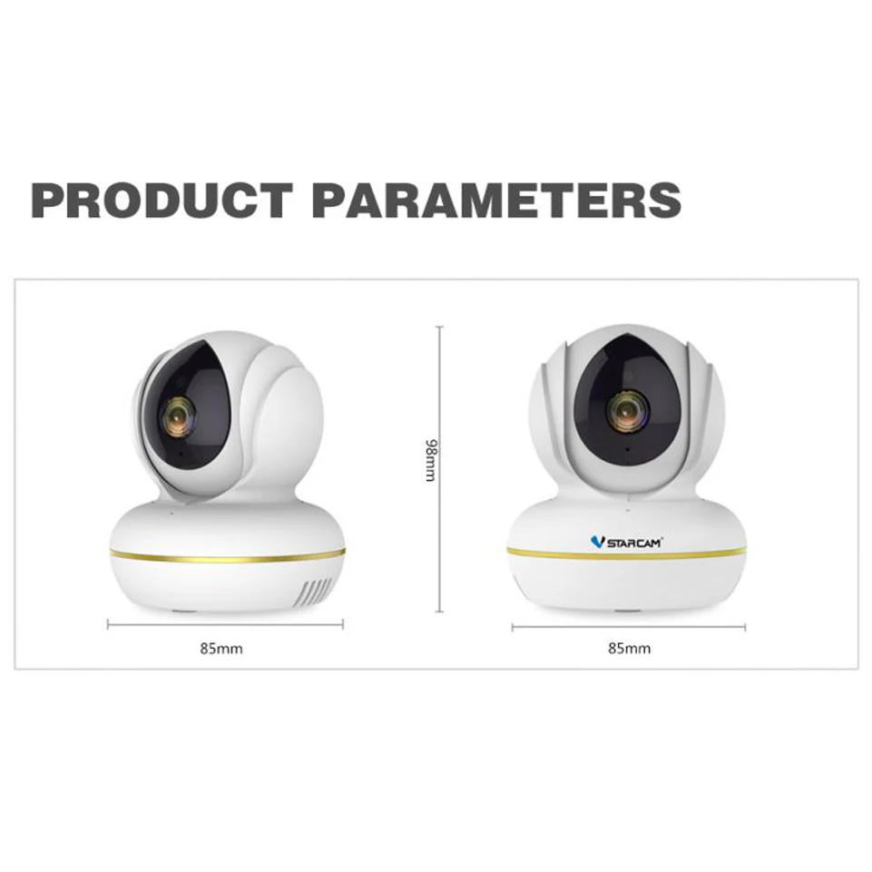 Беспроводная камера видеонаблюдения VStarcam C22S HD 1080P Wi Fi IP двусторонняя аудиосвязь