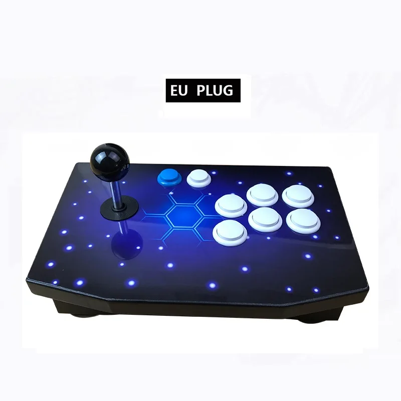 Blue EU Plug Pandora Box 9D 2500 В 1 аркадная игровая металлическая консоль 1 игровой контроллер консоль HDMI VGA USB выход PS3 ТВ ПК - Цвет: Blue EU Plug