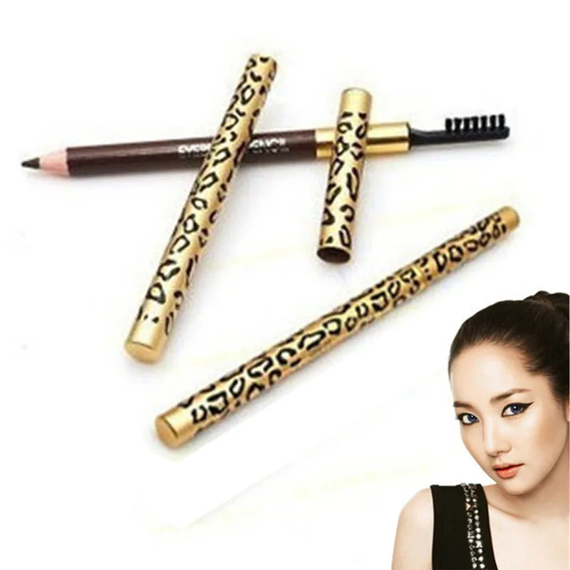1 шт. сексуальный Леопардовый коричневый карандаш для бровей простой в