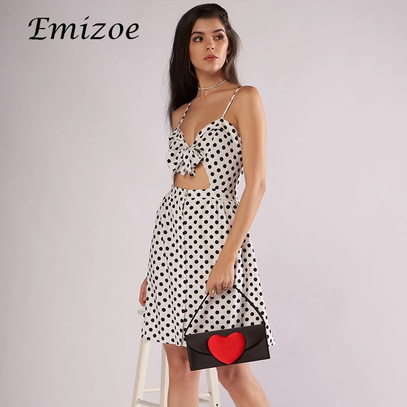 Emizoe 2018 Мода Винтаж Платье в клетку для женщин Повседневное лук кнопка спереди