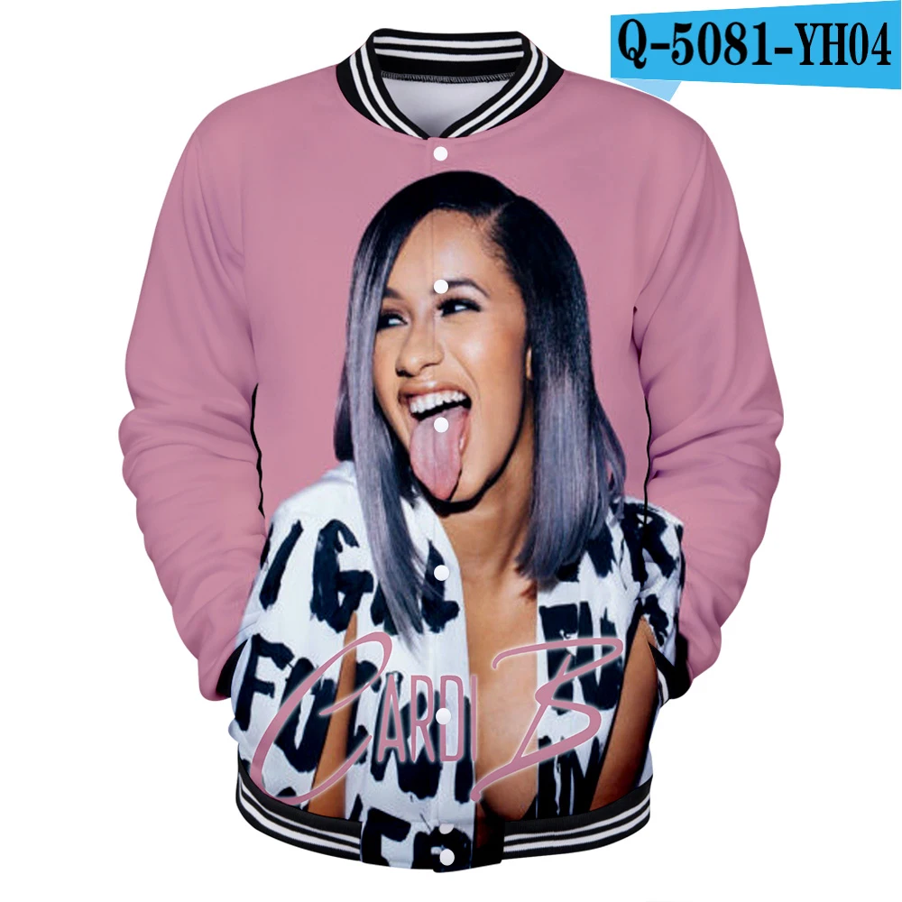 Женская одежда зимняя ветровка Женская бейсбольная куртка Cardi B Harajuku Veste Femme Повседневная Горячая Распродажа Пальто и куртки - Цвет: Q5081