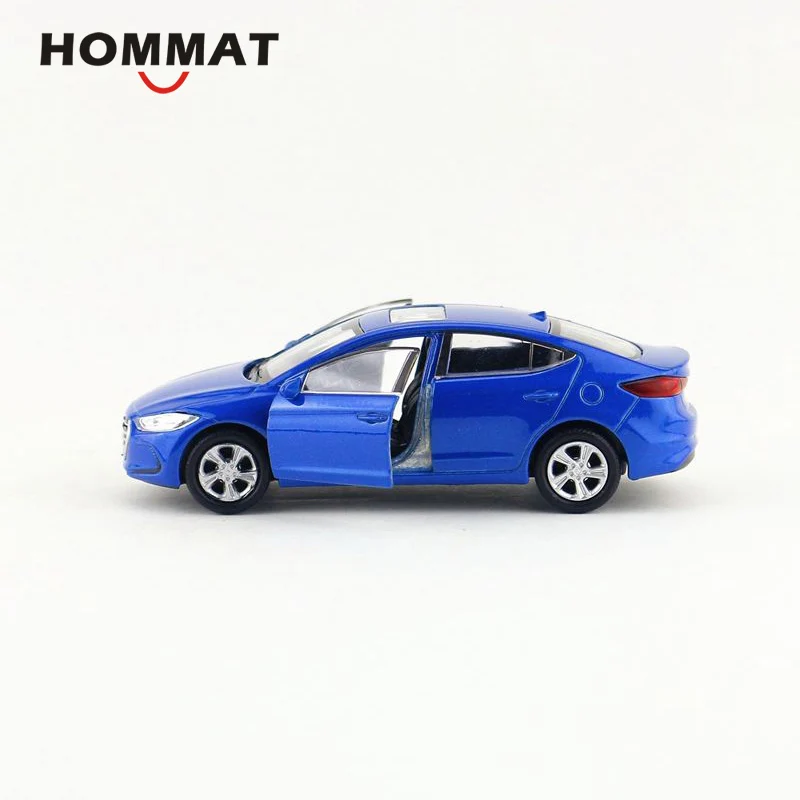 HOMMAT имитация 1:36 hyundai Elantra литая модель игрушечного автомобиля Модель автомобиля литая металлическая коллекция подарок детям оттягивать назад синий