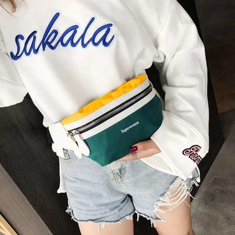 Новинка 2019 Женская холщовая поясная сумка кошелек уличная спортивная для