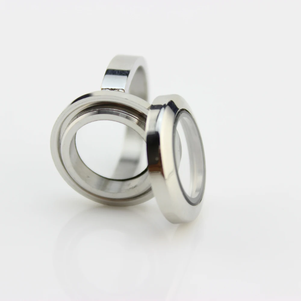 20 мм винт из нержавеющей стали стеклянный плавающий медальон простое живое