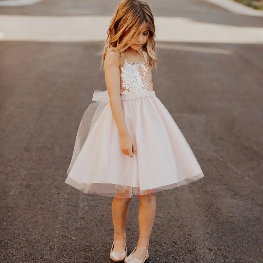 Pudcoco 2018 New Toddler Baby Girl Dresses Tulle Lace Tutu Sleeveless Sequins Party Formal Princess Dress Sundress Clothes 1-5T | Детская