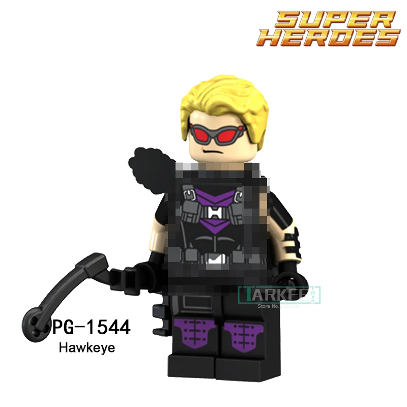 8 шт./компл. строительные блоки Super Heroes Hawkeye Ugly Капитан Америка Человек паук