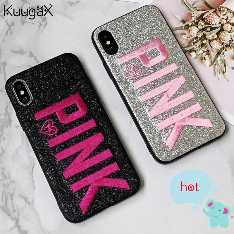Новый блестящий чехол для Iphone 6 6s Bordado Caixa Do Telefone Para 7 8 Plus X|Чехлы-накладки| |