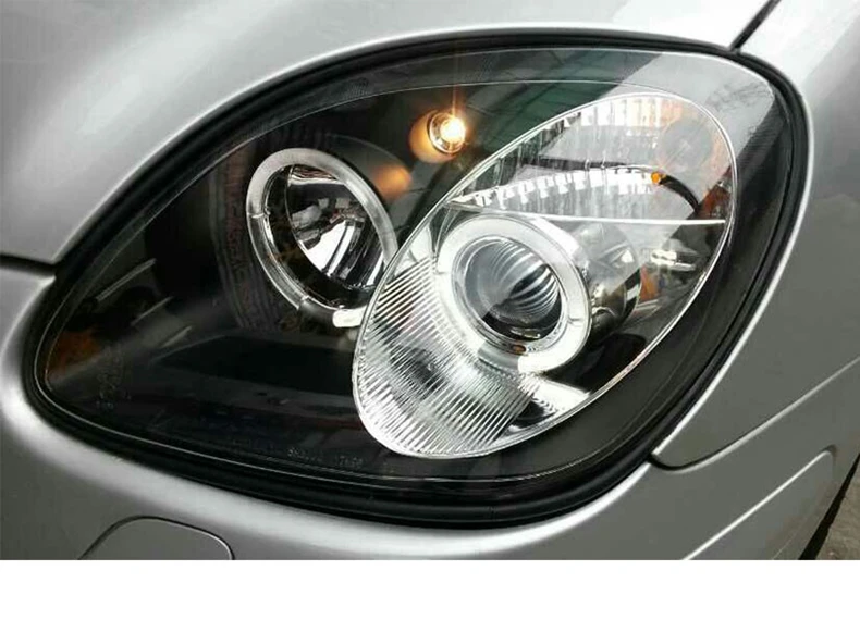 2 шт. автомобильный Стайлинг для Mercedes-Benz SLK R170 SLK200 SLK230 SLK350 светодиодный фары 1996-2003 с ангельскими глазами DRL HID/светодиодный налобный фонарь
