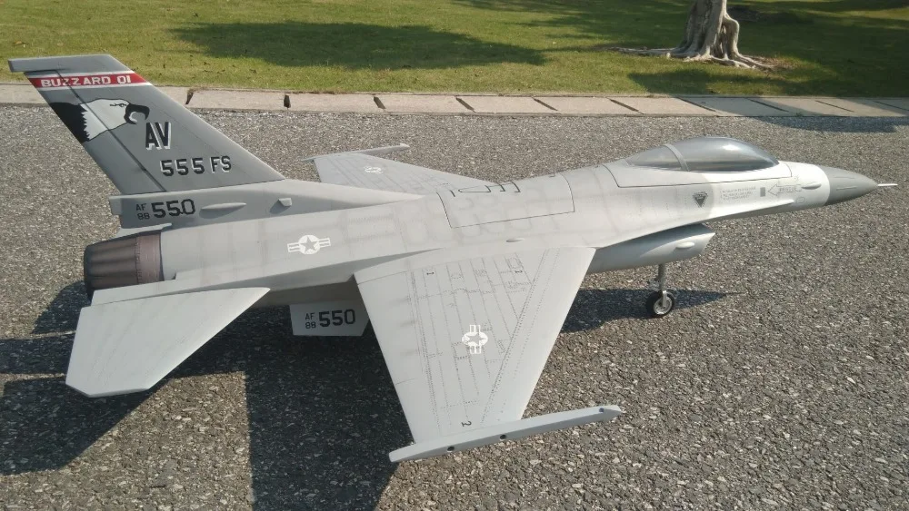 Турбина струя F16 стекловолокна airframe подходит для 4,5-6 кг самолета enginerc