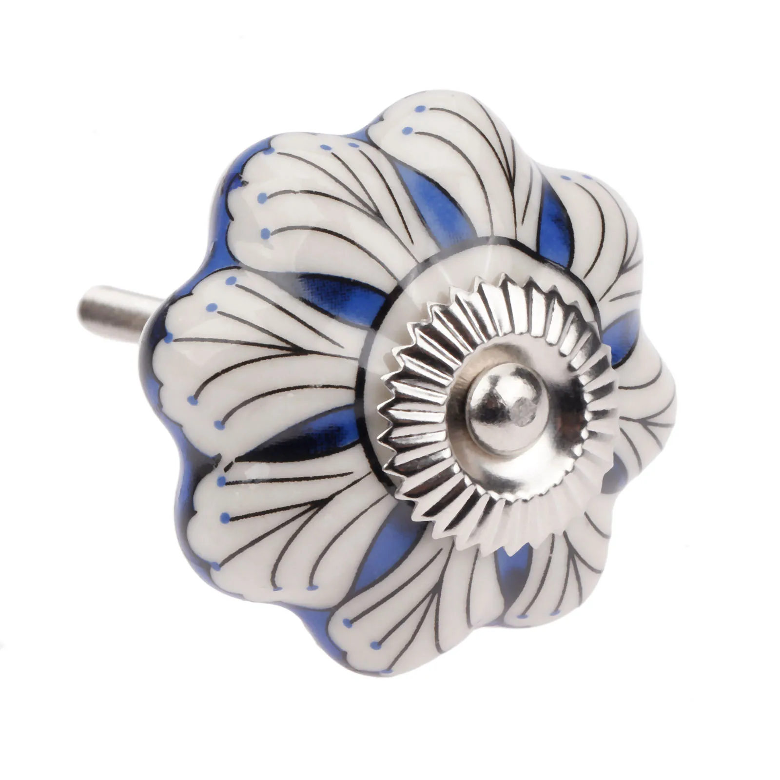 

1Pc 40x25mm Ceramic Pull Knob Furniture Handle Flower Cabinet Knobs and Handles Cupboard Kitchen Drawer Pull Furniture Hardware