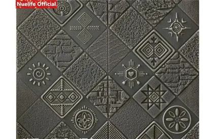 Темно-серый 3d геометрический узор пенопластовый толстый наклейки на стену для детей комната спальня кухня гостиная ТВ фон анти-столкновения настенные наклейки - Цвет: Темно-серый