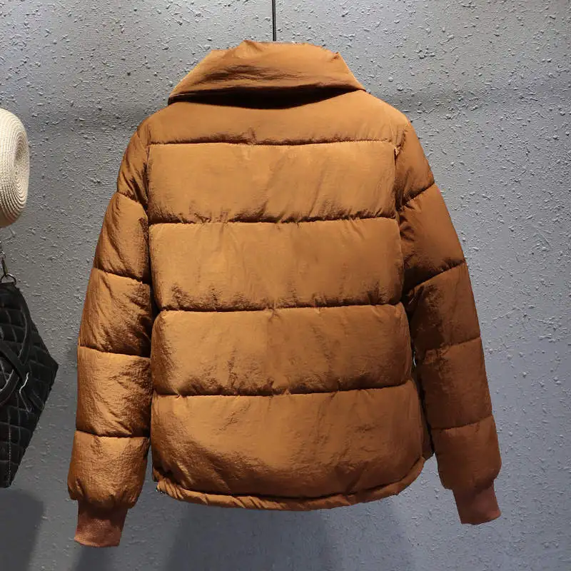 Женское короткое хлопковое пальто размера плюс XXXL в стиле Харадзюку, зимняя куртка для женщин, Chaqueta Mujer, хлопковая куртка, парка C4900