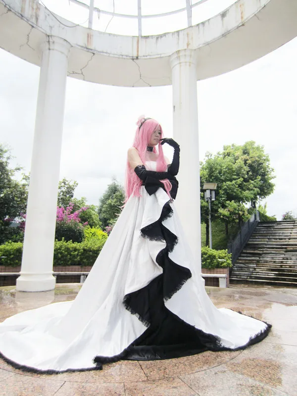 VOCALOID2 Camellia Luka Лолита Косплей Костюм Аниме платье S-XL Новинка