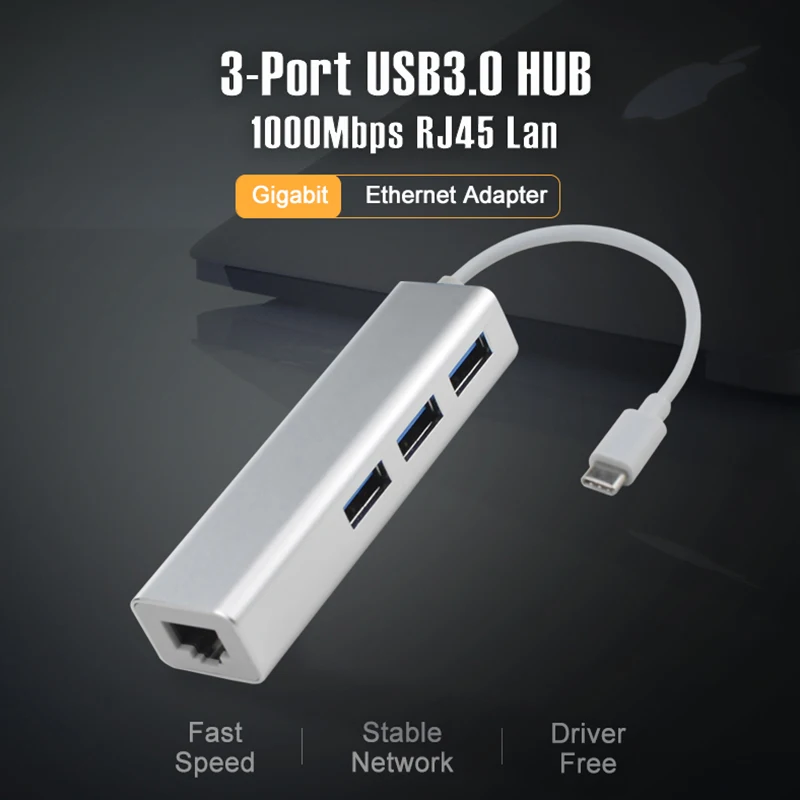 Usb хаб все в одном usb c lan к rj45 Тип c к Ethernet адаптеру для macbook usb 3,0 1000 Мбит порт lan newwork гигабитный разветвитель для портативных компьютеров