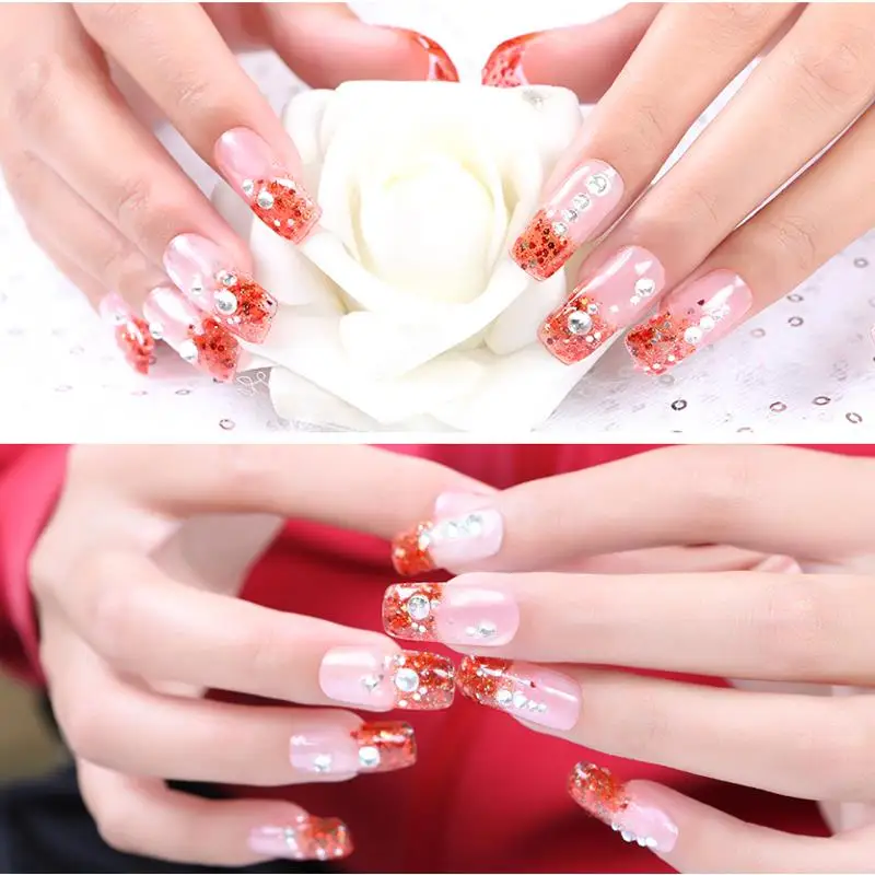 Блестящий розовый Радужный цветной многоцветный лак для ногтей УФ гель