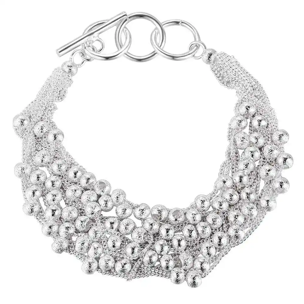 Очаровательные бусы Оптовая серебрение браслет посеребренные ювелирные