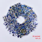 30 листов, 3D золото синие предупреждающие знаки, горячее тиснение, наклейки для ногтей, дизайн ногтей, Блестящие бабочки, Самоклеющиеся татуировки для ногтей,