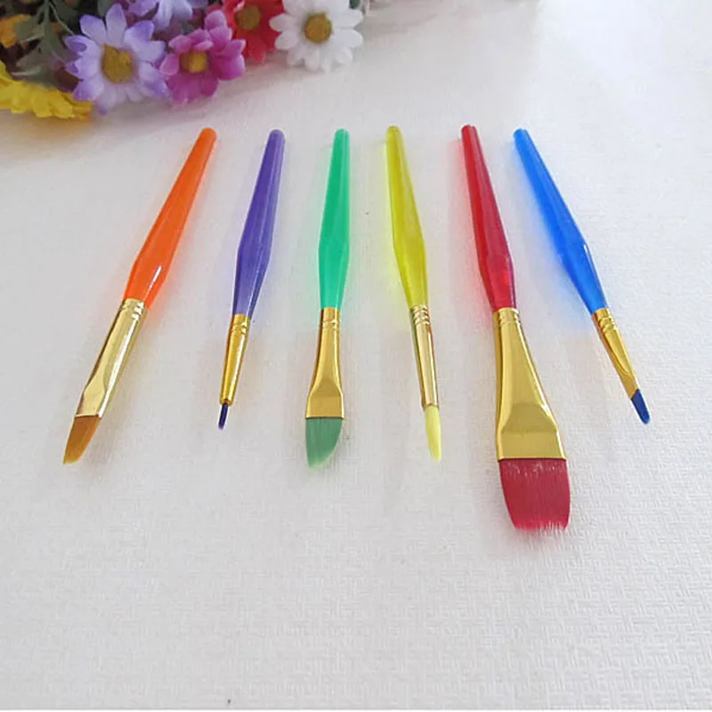 

6pcs/set DIY Tool Pen Set Cake Icing Decorating Fine Painting Brush Fondant Dusting Sugar Craft Kitchen Baking Tools ZA5752