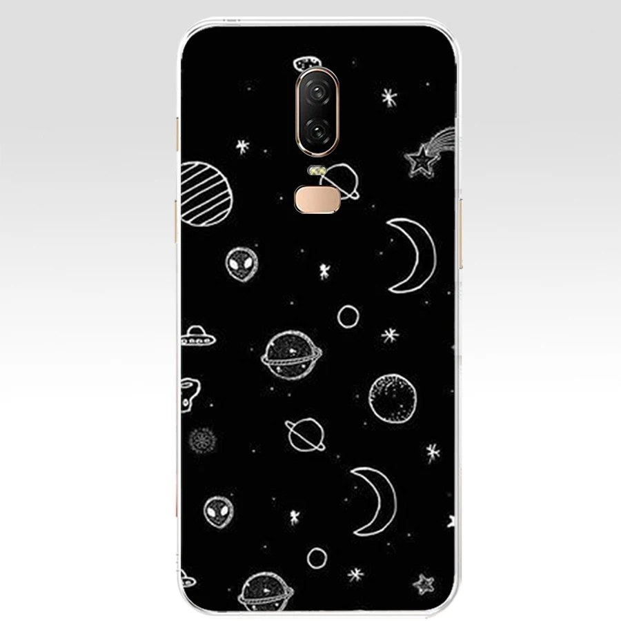 Силиконовый чехол H для oneplus 6 6t с листьями милым забавным мультяшным рисунком