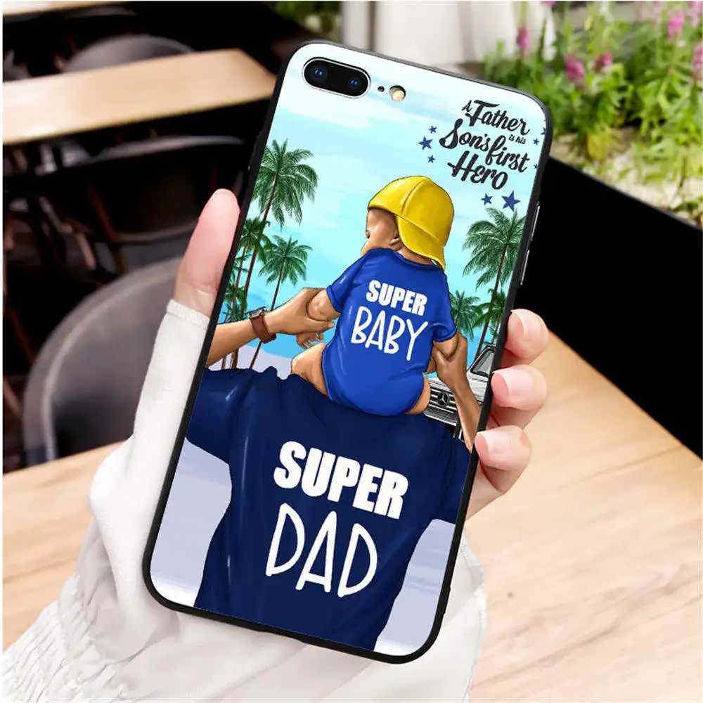 TPU Чехол для iPhone 11Pro MAX XR XS X10 5 6 7 8Plus 11Pro MAX SE из мягкого ТПУ с черными и коричневыми волосами - Цвет: TPU