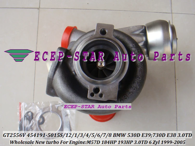 Турбокомпрессор GT2556V 454191-5015S 454191 454191-5012S 454191-0005 для BMW 530D E39 730D E38 M57D M57 D30 3.0L