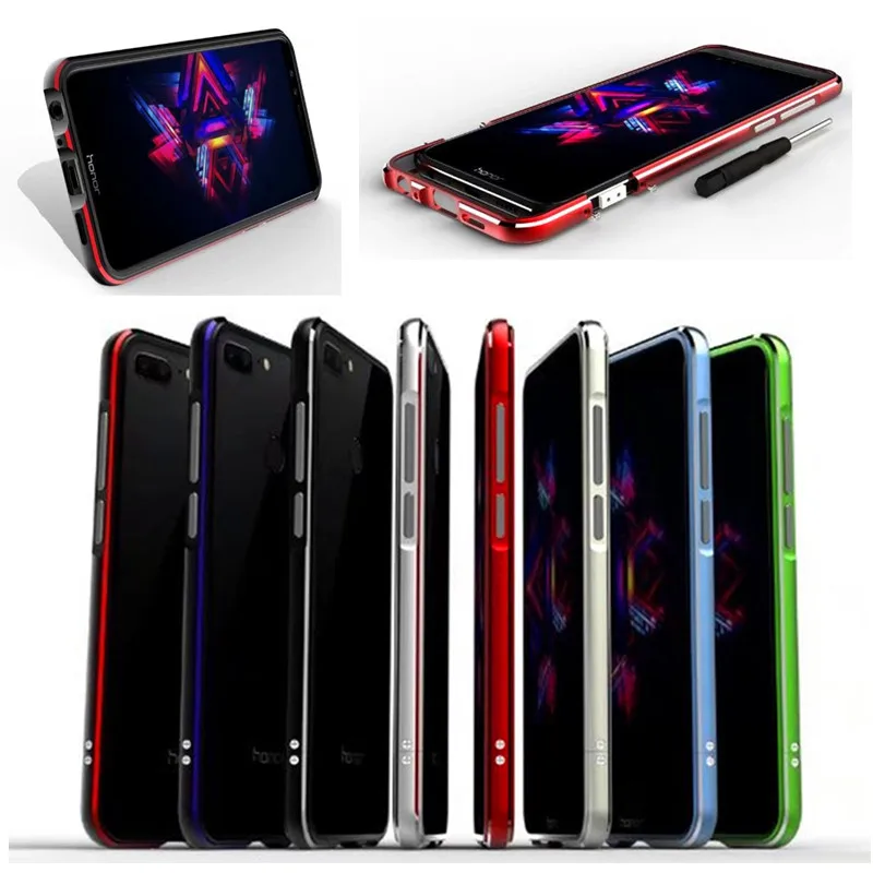 Чехол для Huawei Honor 9 Lite Роскошный Алюминиевый металлический бампер чехол телефона