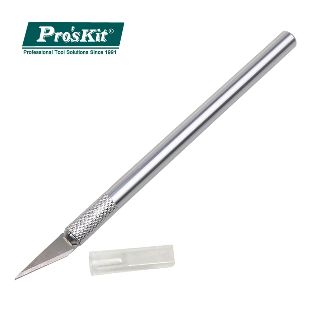 Нож для резьбы Pro'sKit не скользящий металлический нож по дереву режущий