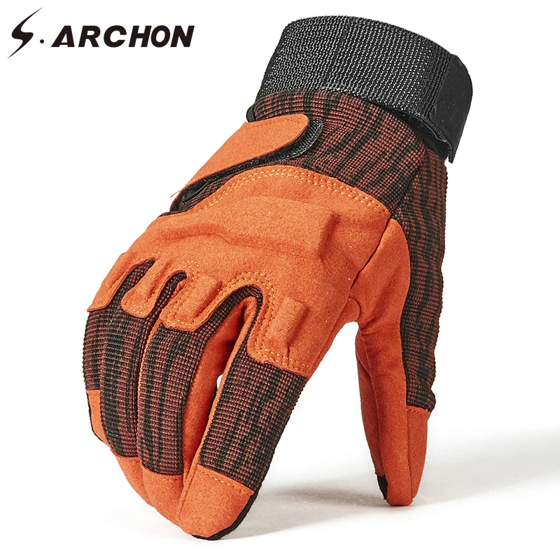 

S.ARCHON New Military Fight Full Finger Gloves Men Special Forces SWAT Tactical Gloves Male Paintball Airsoft Combat Army Mitten