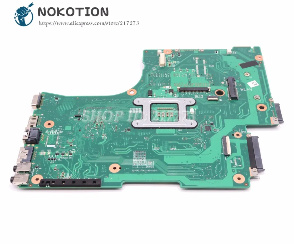 NOKOTION V000218080 V000218010 основная плата для Toshiba Satellite L650 L655 материнская плата для ноутбука HM55 UMA MB DDR3 Бесплатный процессор