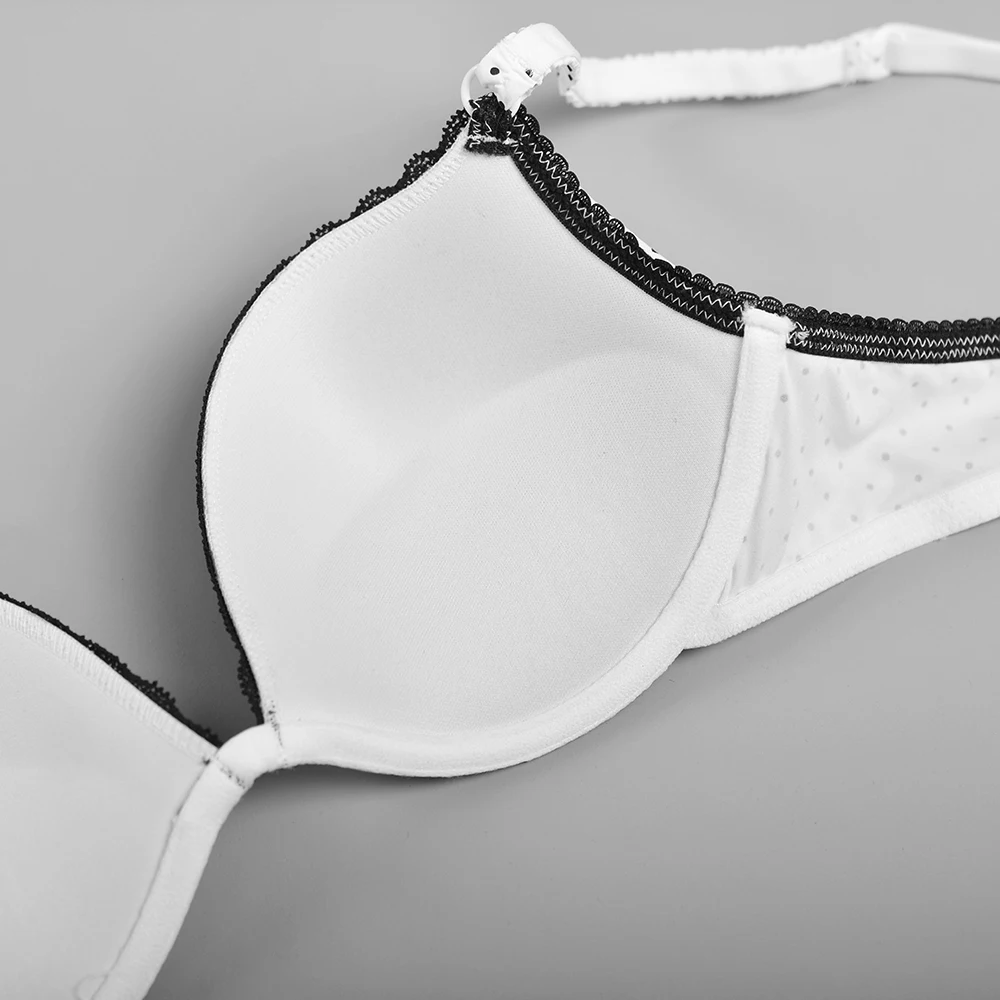 Женский маскарадный бюстгальтер с пуш апом в горошек большие размеры|bras for