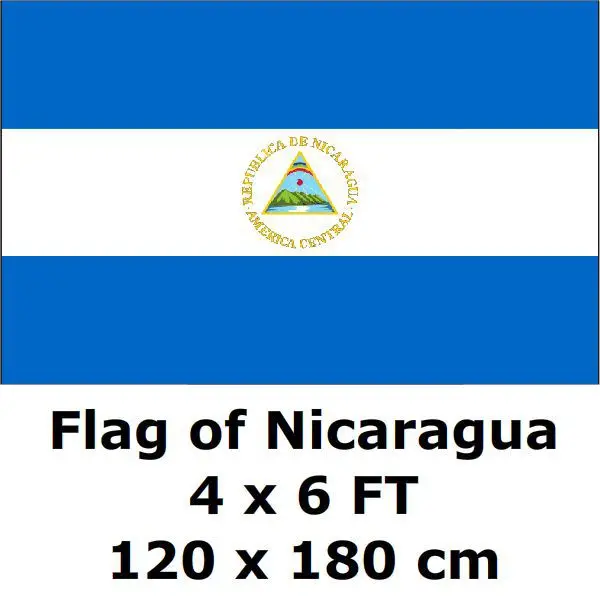 

Nicaragua Flag 120 x 180 cm 100D Polyester Large Big Nicaraguan Flags And Banners National Flag Country Banner