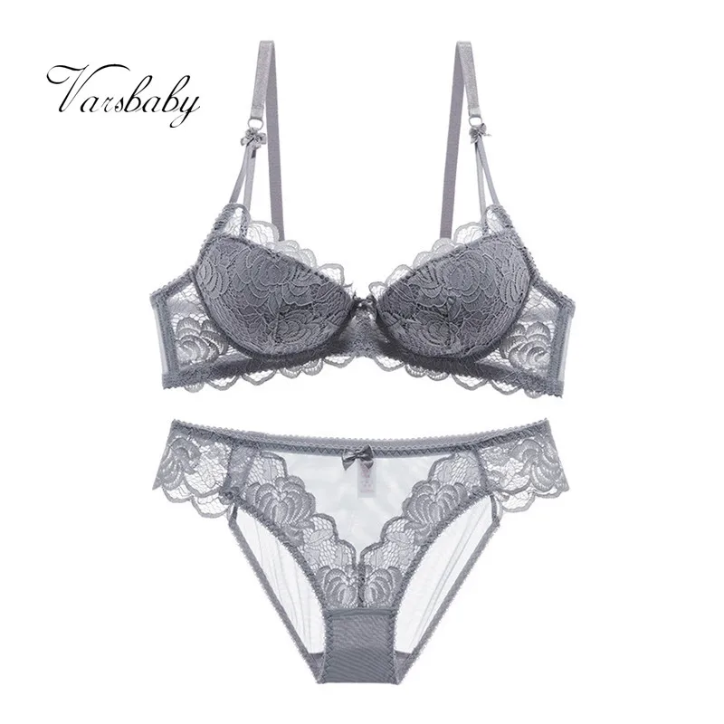 Комплект женского кружевного нижнего белья с чашками пуш ап|Комплекты белья| |