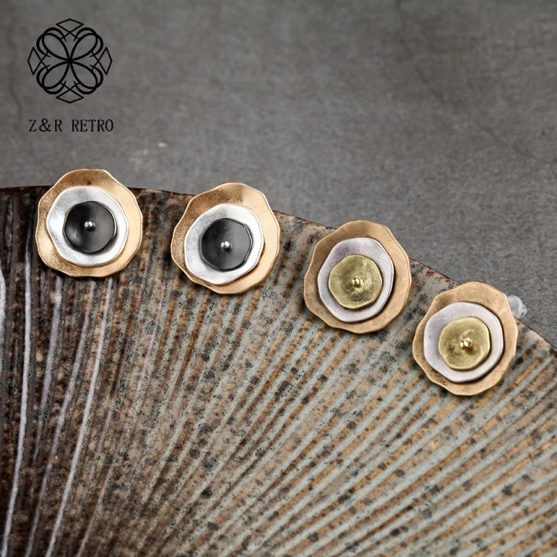 Женские серьги гвоздики золотого и серебряного цвета|Серьги-гвоздики| |