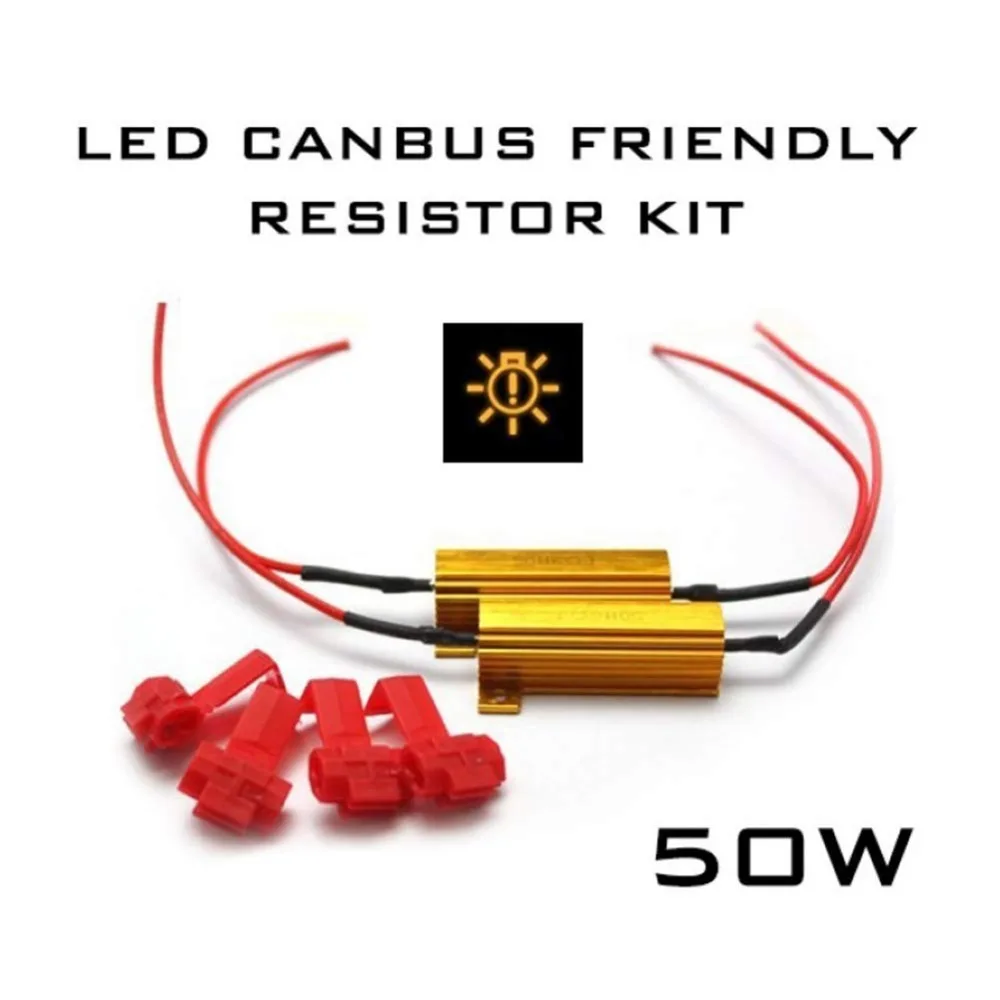 2pcs 50W 6ohm Load Resistors Prevent or Fix Car LED Turn Signal Bulb Hyper Flash Fast Blink Error Code on Dashboard | Автомобили и
