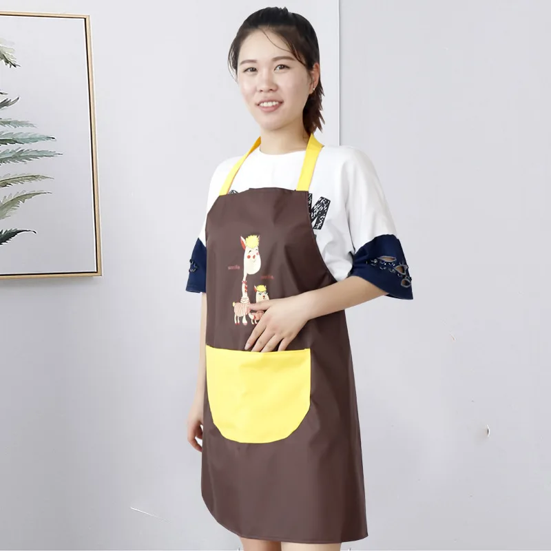 Милый Свинья непромокаемый фартук кухня Противообрастающие и маслостойкие