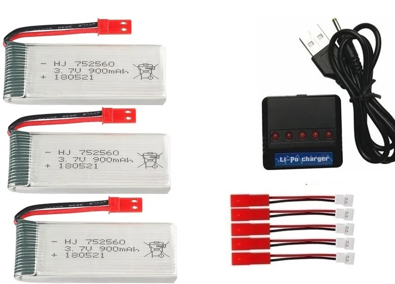 Navy Blue 900mah 3,7 V lipo зарядное устройство для Syma X5 X5C X5SC X5SW 8807 8807W A6 A6W M68 Rc Quadcopter запасные части Аксессуары Rc дроны - Цвет: Navy Blue