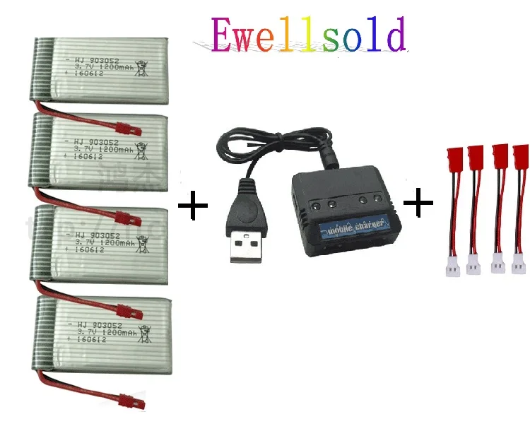 Ewellselling X5HC X5HW запасные части для аккумулятора 3 7 в 1200 мАч литий-ионный аккумулятор