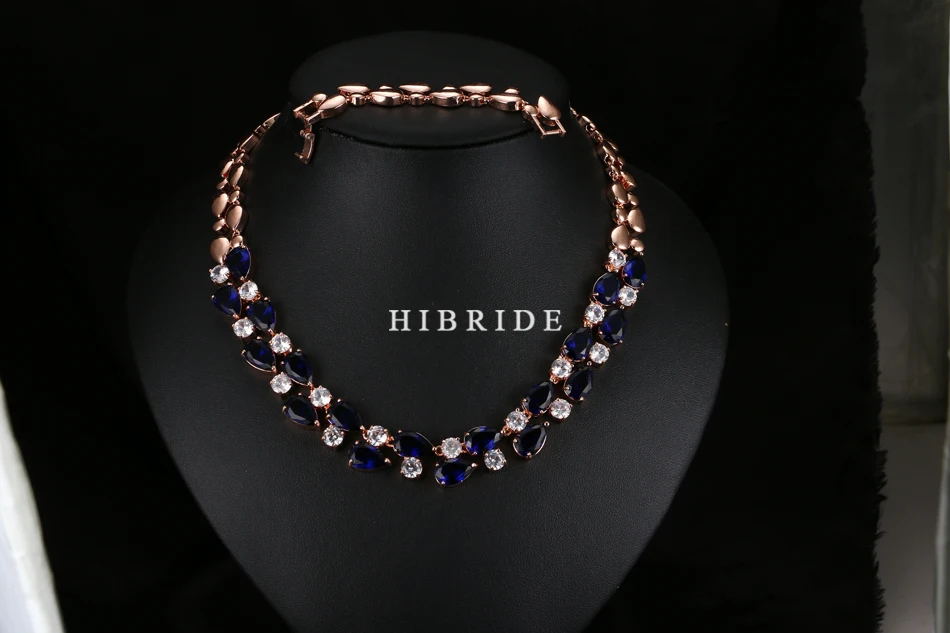 Hibrid, модные ювелирные изделия, белое, красное, зеленое, синее, разноцветное ожерелье с кубическим цирконием для женщин, высокое качество, Дамское ожерелье, N-18