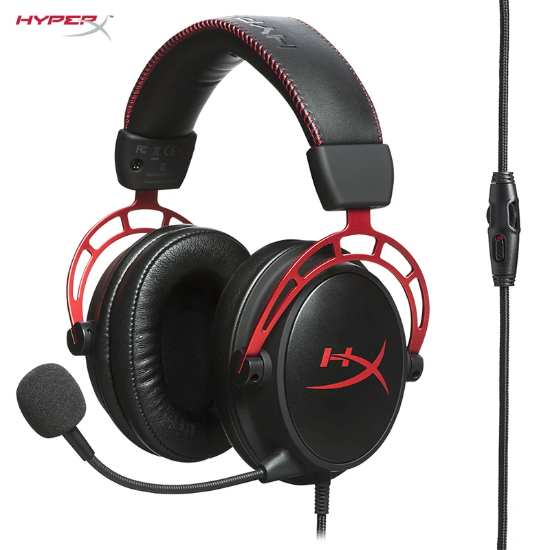 HYPERX Cloud series Alpha Gold Edition core Игровая гарнитура Revolver наушники AMP USB звуковая карта продается отдельно
