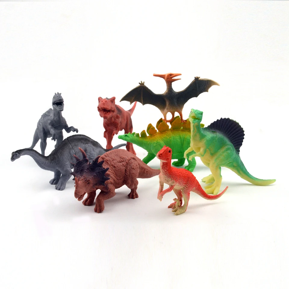 Новый мир Юрского парк 8 шт. тираннозавр рекс Triceratops динозавры Пластик игрушка