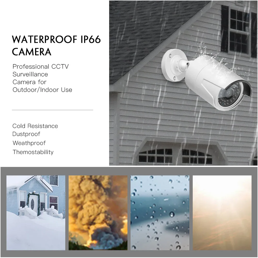 Woaser H.265 CCTV 4.0mp ov4689 48 В POE IP Камера 2592*1520 ИК в/Открытый ONVIF Водонепроницаемый HD видео