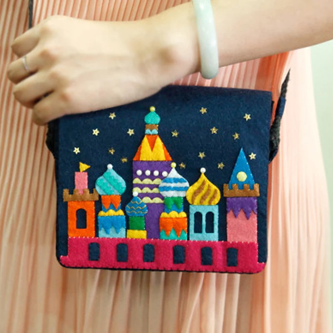 Войлочная ткань DIY сумка замок стиль для детей день рождения/фестиваль подарок