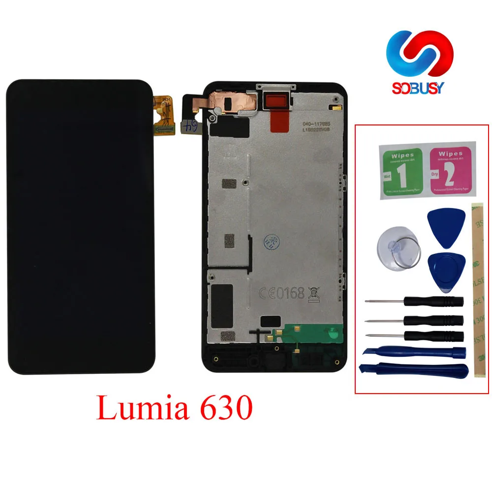 Оригинальный ЖК дисплей для NOKIA Lumia 630 сенсорный экран дигитайзер запасные части в