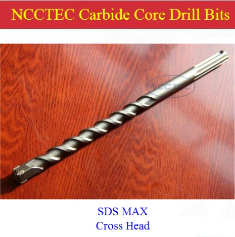 [SDS-PLUS+Cross head] 30*400mm 1.2'' NCCTEC carbide wall core drill bits NCP30SP400C for hole drill machine FREE shipping