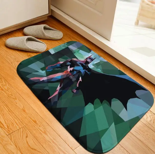 Коврик для ванной Hero Batman коврик с принтом туалетный коврик фланелевый нескользящий, для ванной коврик Впитывающий Коврик для ванной коврик 40x60 см на заказ - Цвет: 15