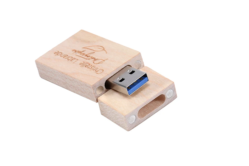 JASTER USB 3,0 клен квадратный деревянный usb+ push-pull box USB флэш-накопитель 4 ГБ 8 ГБ 16 ГБ 32 ГБ 64 Гб Внешняя память U диск