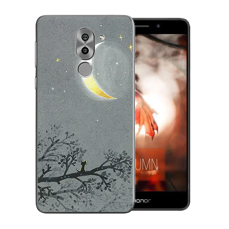 Чехол для телефона Huawei Honor 6X Мягкая силиконовая задняя крышка рисунок