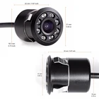 2018 новая водонепроницаемая HD CCD 8LED камера заднего вида с ночным видением, 170 широкоугольная Универсальная автомобильная резервная парковочная камера 318L