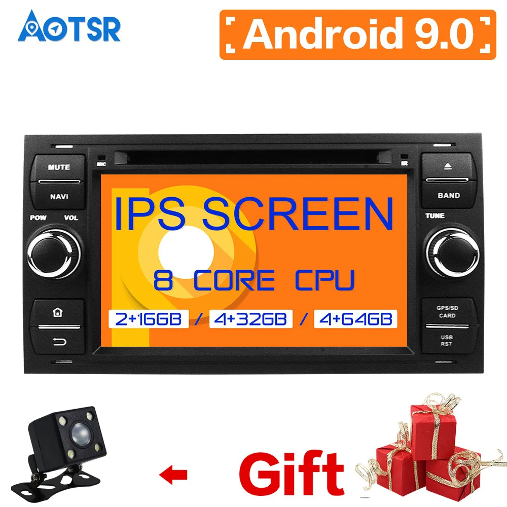 preço Dsp Ips Android 9.0 Rom 64 Ram 4 Gb Leitor De Dvd Do Carro Para Ford Focus C-MAX Fiesta Fusão Galaxy Trânsito Kuga MultimÃdia Carro 2 Din